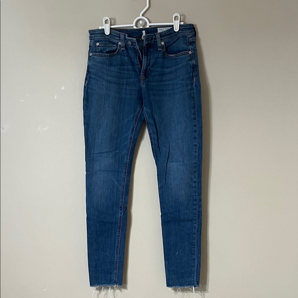 rag & bone Dark Blue Ankle Jeans